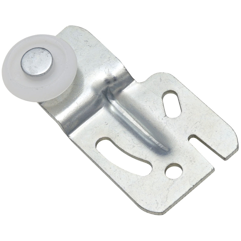 NATIONAL HARDWARE - National Hardware Zinc-Plated Silver/White Plastic/Steel Sliding Door Hangers 2 pk