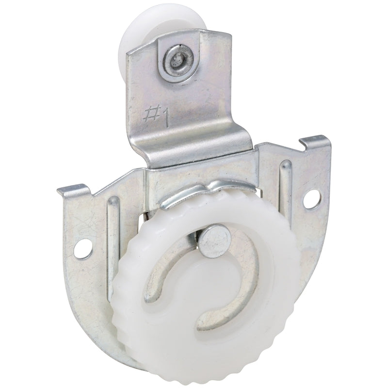 NATIONAL HARDWARE - National Hardware Zinc-Plated Silver/White Nylon/Steel Sliding Door Hangers 2 pk [N344-861]