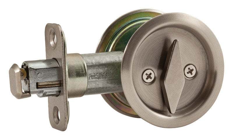 NATIONAL HARDWARE - National Hardware Satin Nickel Silver Steel Pocket Door Latch 1 pk