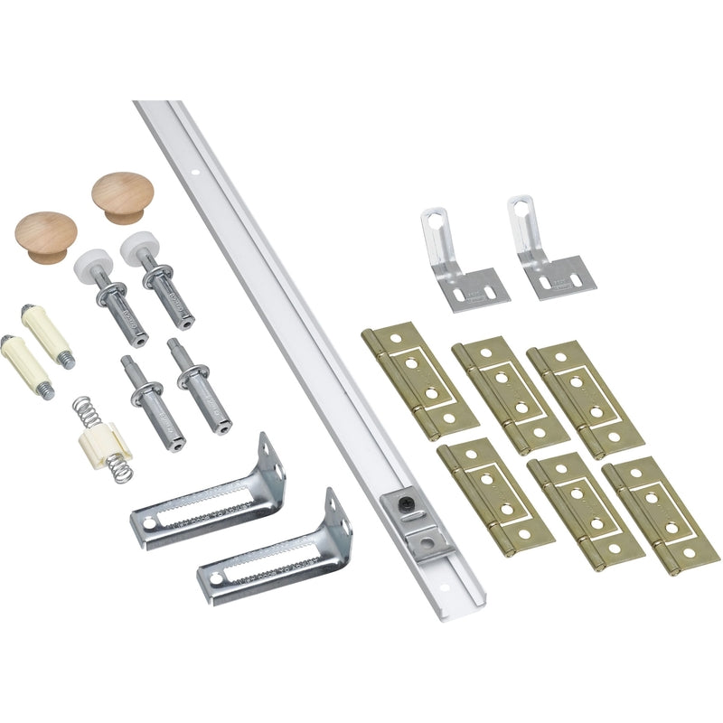 NATIONAL HARDWARE - National Hardware White Steel Folding Door Hardware Set 1 pk [N343-723]