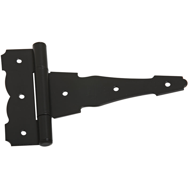 NATIONAL HARDWARE - National Hardware 6 in. L Black Steel Ornamental T Hinge 1 pk