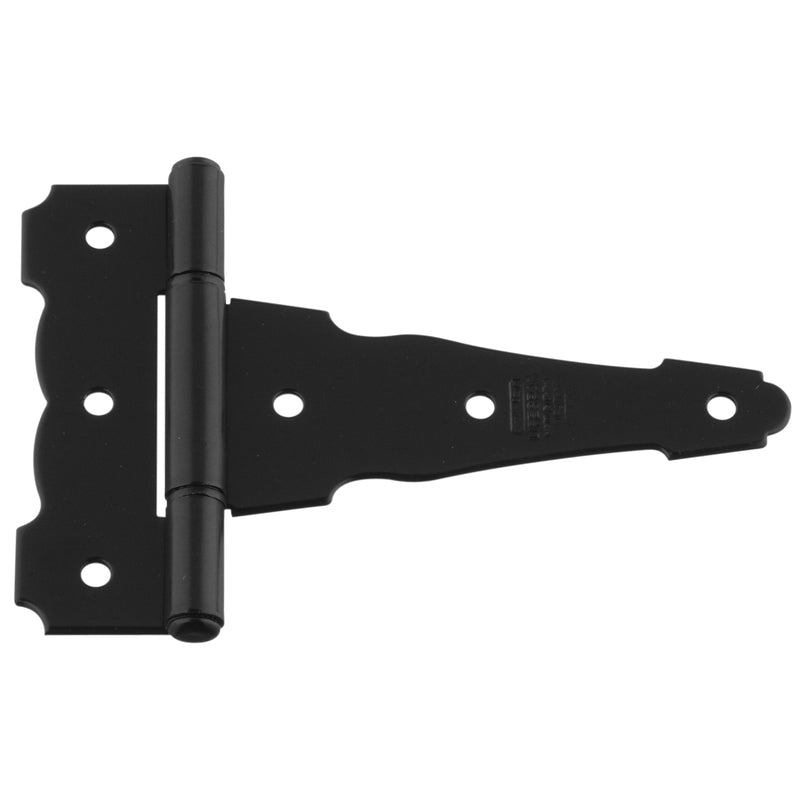NATIONAL HARDWARE - National Hardware 4 in. L Black Steel Ornamental T Hinge 1 pk