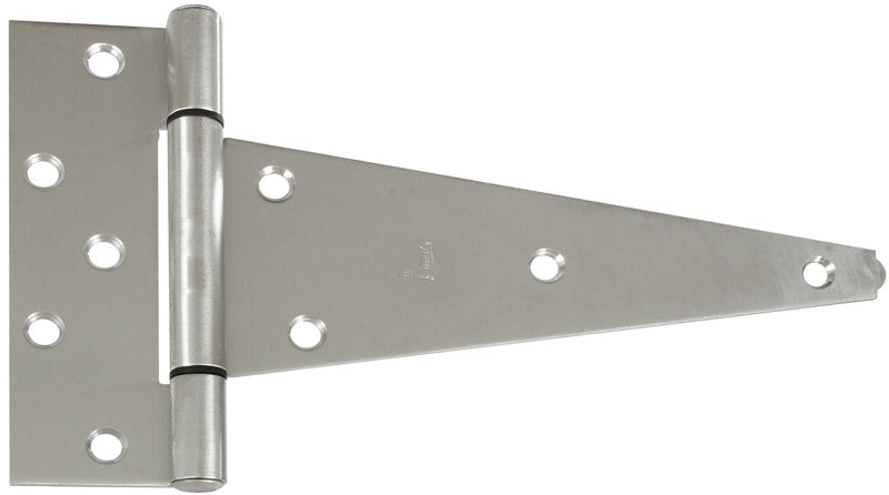 NATIONAL HARDWARE - National Hardware 10 in. L Stainless Steel Stainless Steel Heavy Duty T Hinge 1 pk