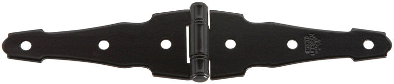 NATIONAL HARDWARE - National Hardware 4 in. L Black Steel Ornamental Strap Hinge 1 pk
