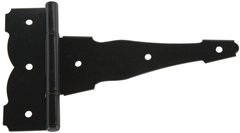 NATIONAL HARDWARE - National Hardware 5.5 in. W X 8 in. L Black Steel Ornamental T Hinge 1 pk