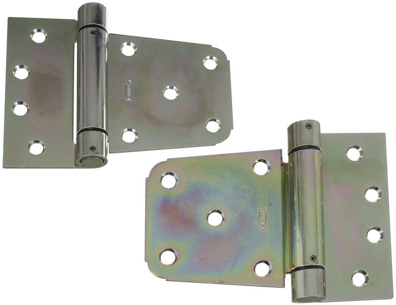 NATIONAL HARDWARE - National Hardware 3-1/2 in. L Zinc-Plated Steel Extra Heavy Auto-Close Gate Hinge Set 1 pk
