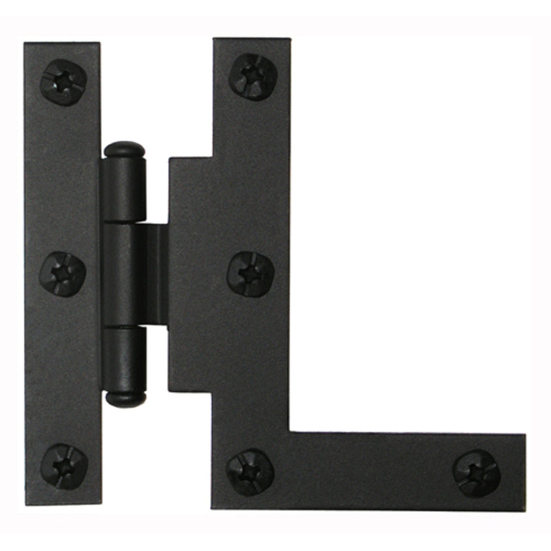 ARCON - Arcon 1-11/16 in. W X 3 in. L Smooth Black Iron H-L Hinge 1 pk [AH4BQ]