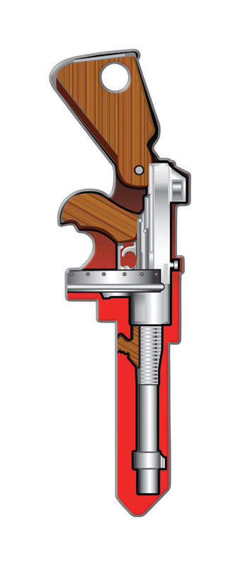LUCKY LINE - Lucky Line Key Shapes Tommy Gun House Key Blank Double For Kwikset KW1/11 - Case of 5