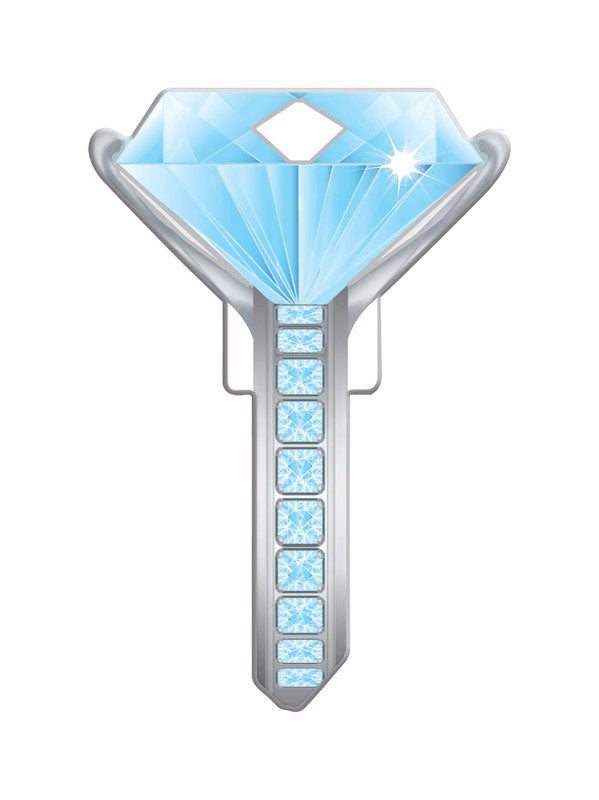 LUCKY LINE - Lucky Line Key Shapes Diamond Ring House Key Blank Double For Schlage SC1 - Case of 5