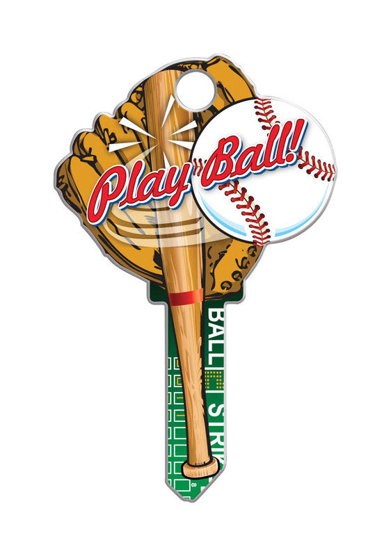 LUCKY LINE - Lucky Line Key Shapes Baseball House Key Blank Double For Kwikset KW1/11 - Case of 5