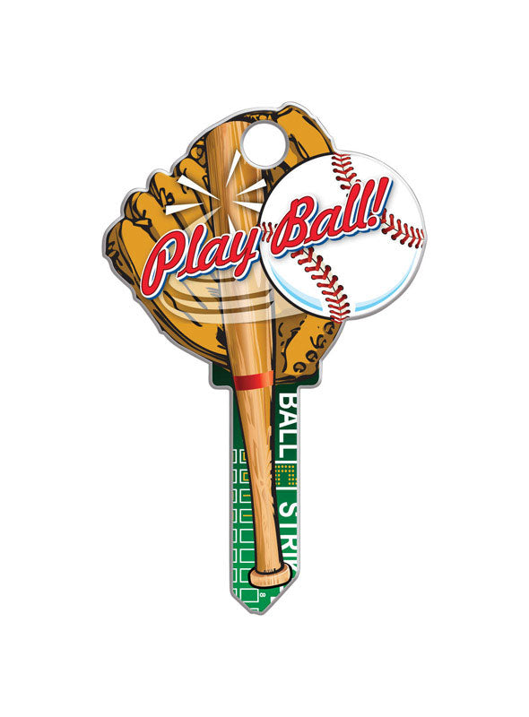 LUCKY LINE - Lucky Line Key Shapes Baseball House Key Blank Double For Schlage SC1 - Case of 5