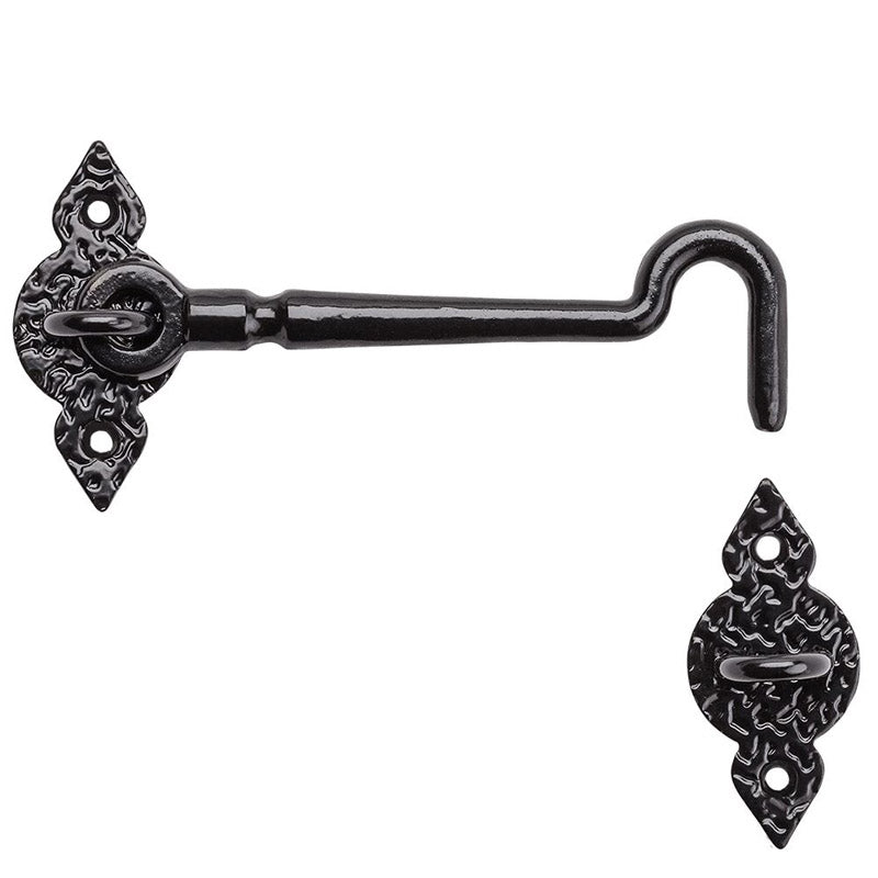 NATIONAL HARDWARE - National Hardware 6 in. L Black Steel Gate Hook 1 pk