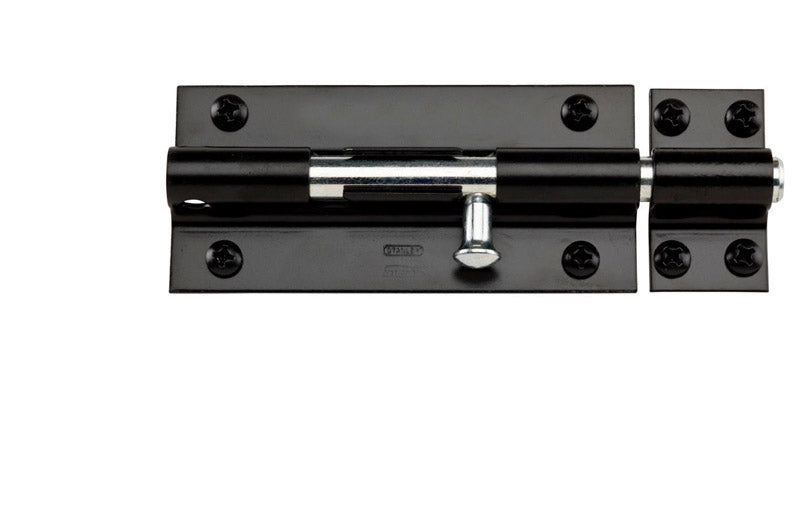 NATIONAL HARDWARE - National Hardware 8 in. L Black Steel Heavy Duty Barrel Bolt 1 pk