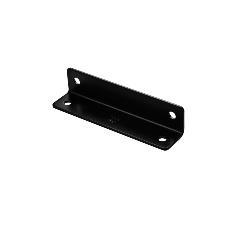 NATIONAL HARDWARE - National Hardware 1.6 in. H X 0.125 in. D Black Carbon Steel Inside/Outside Wide Corner Brace