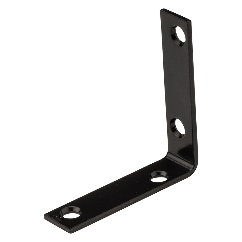 NATIONAL HARDWARE - National Hardware 2.5 in. H X 0.625 in. W X 0.01 in. D Black Steel Inside Corner Brace