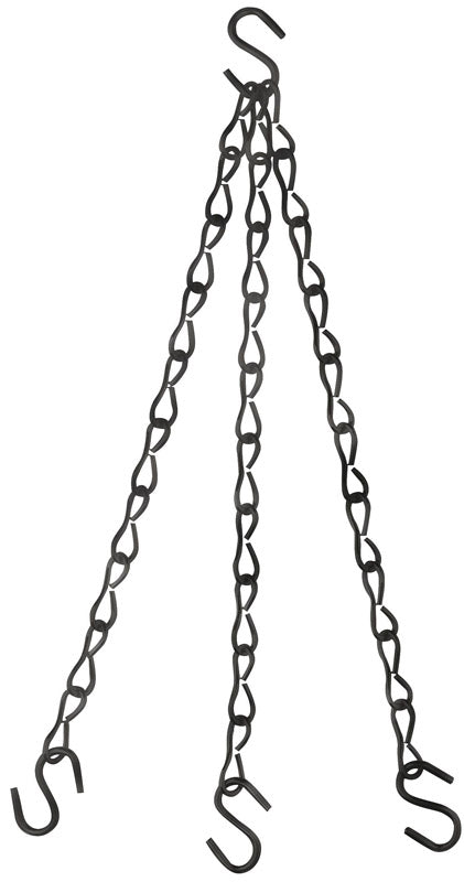 NATIONAL HARDWARE - National Hardware Black Steel 18 in. H Decorative Chains 1 pk