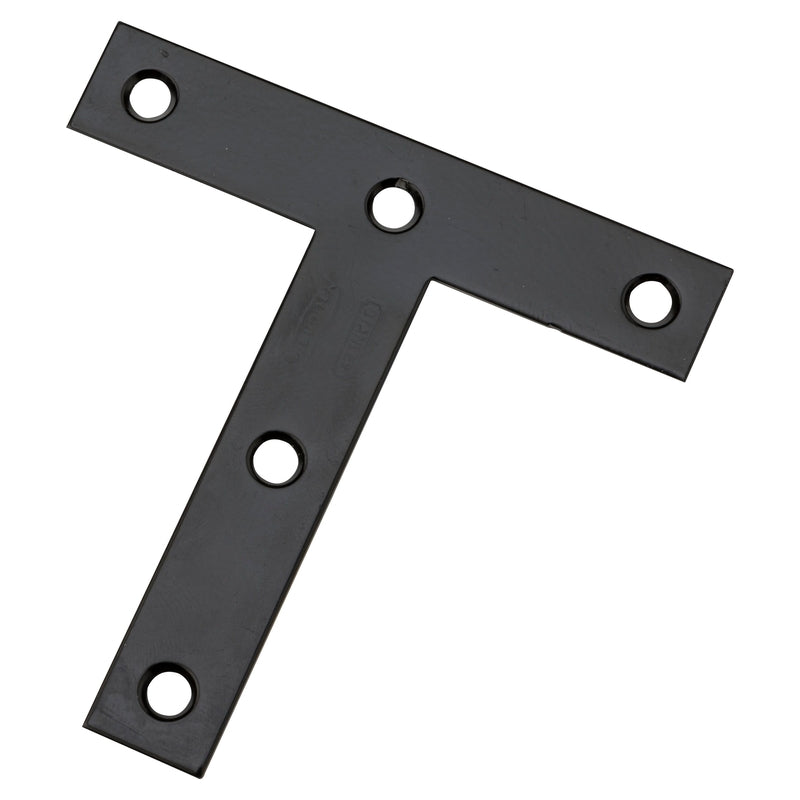 NATIONAL HARDWARE - National Hardware 4 in. H X 0.07 in. W X 4 in. L Black Steel T-Plate