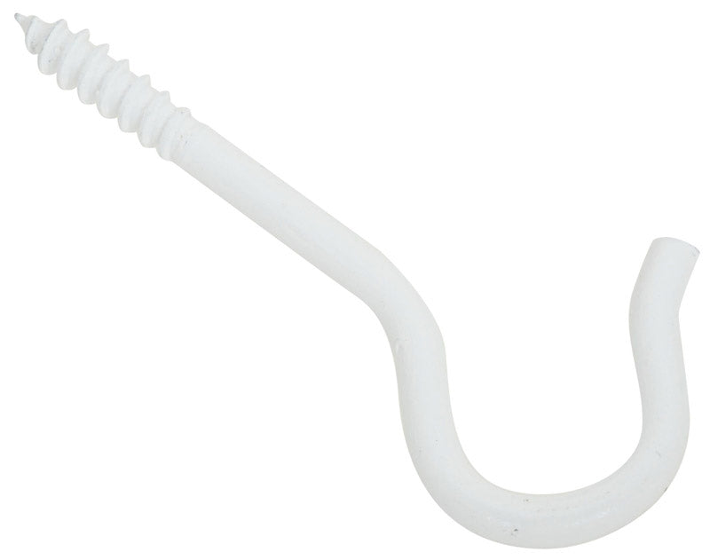 NATIONAL HARDWARE - National Hardware 2.5 in. L White Steel Ceiling Hook 25 lb. cap. 1 pk