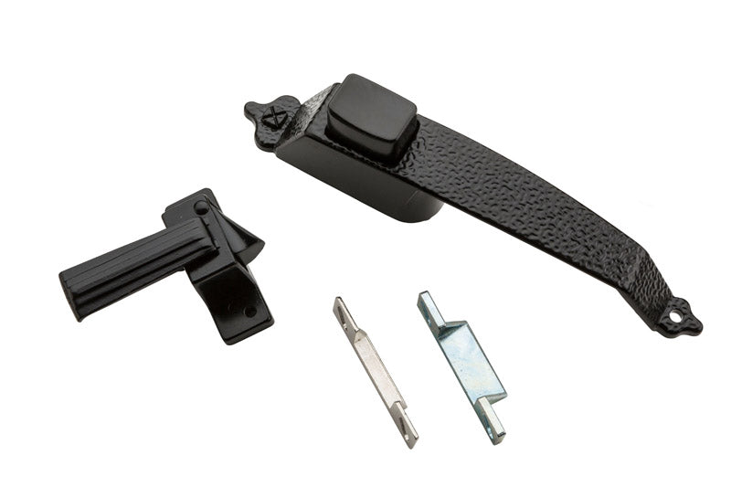 NATIONAL HARDWARE - National Hardware Black Zinc Push Button Latch 1 pk [N100-023]