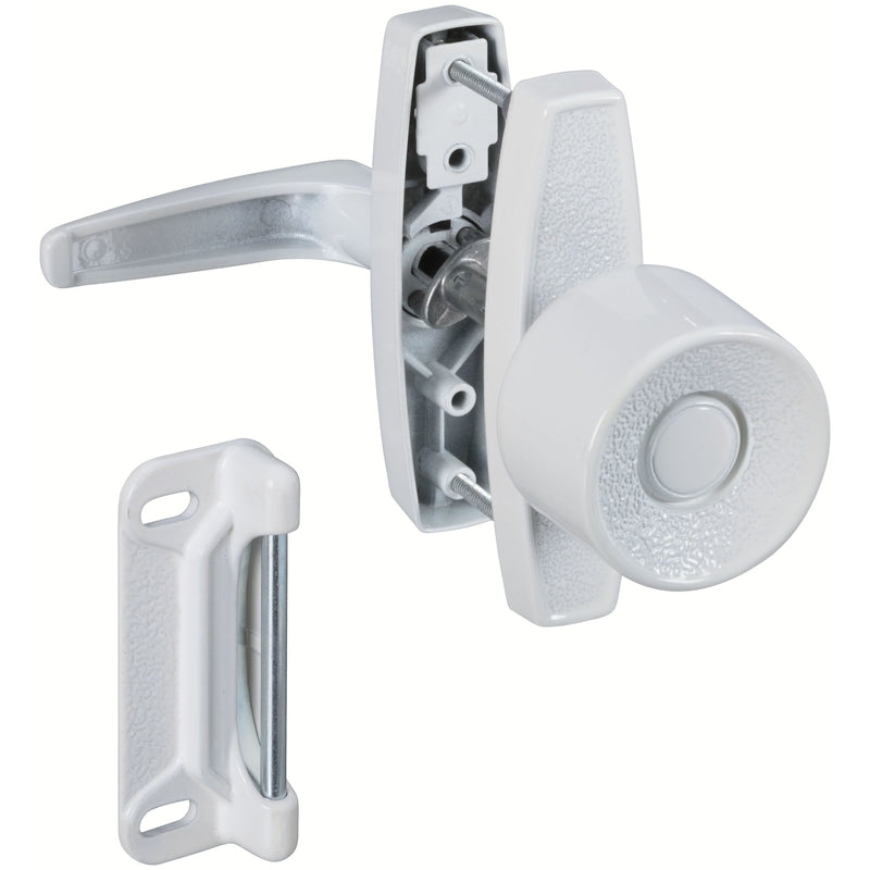 NATIONAL HARDWARE - National Hardware White Zinc Universal Knob Latch 1 pk