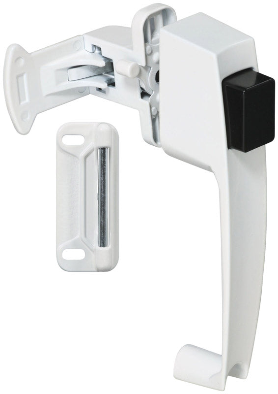 NATIONAL HARDWARE - National Hardware White Zinc Push Button Latch 1 pk