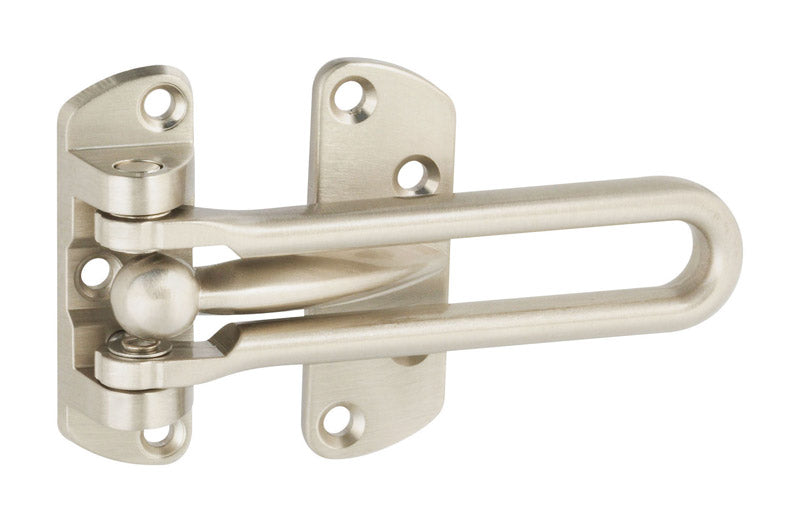 NATIONAL HARDWARE - National Hardware Satin Nickel Silver Zinc Die Cast Door Security Guard