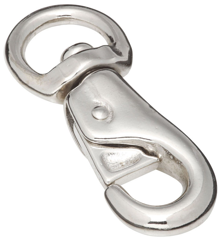 NATIONAL HARDWARE - National Hardware 1 in. D X 4-1/8 in. L Nickel-Plated Iron Cattle Snaps 250 lb