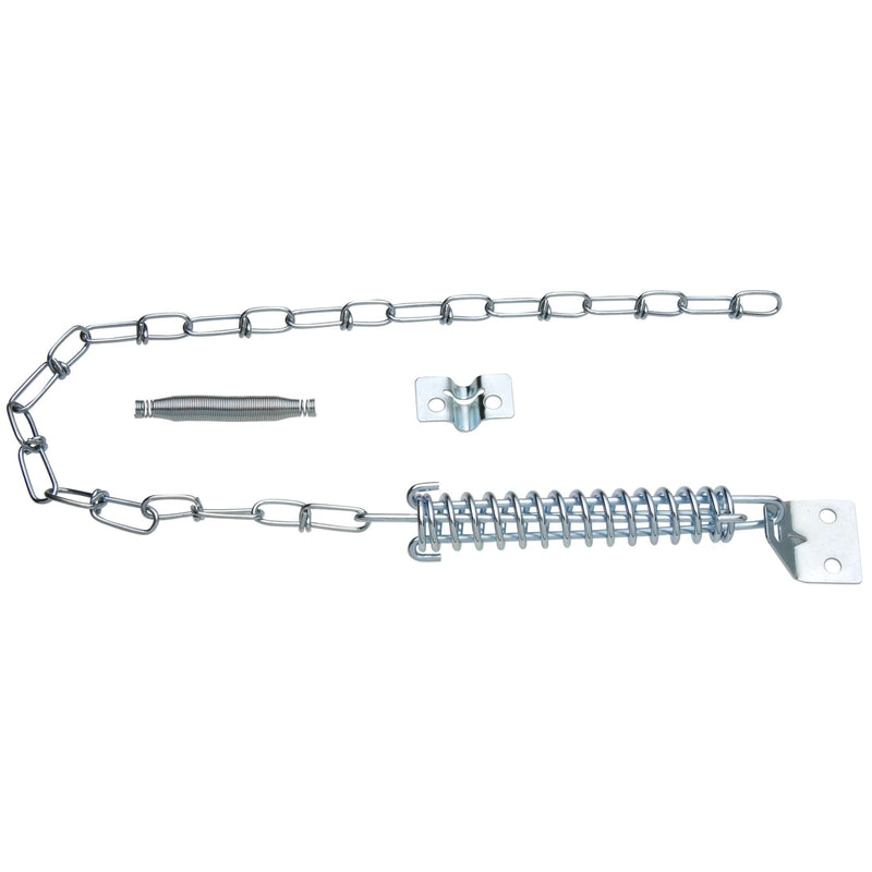 NATIONAL HARDWARE - National Hardware 3.55 in. L Steel Zinc Plated Silver Door Stop Mounts to door