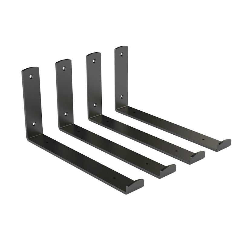 NATIONAL HARDWARE - National Hardware 5-7/8 in. H X 1-1/2 in. W X 11-13/16 in. D Black Steel Floating Shelf