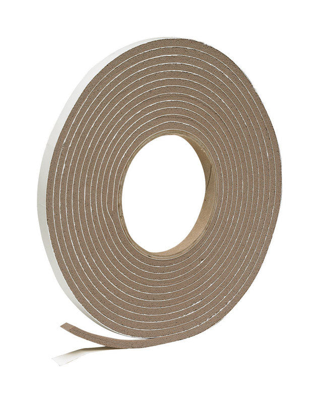 FROST KING - Frost King Brown Vinyl Clad Foam Weather Seal For Doors and Windows 17 ft. L X 0.19 in.