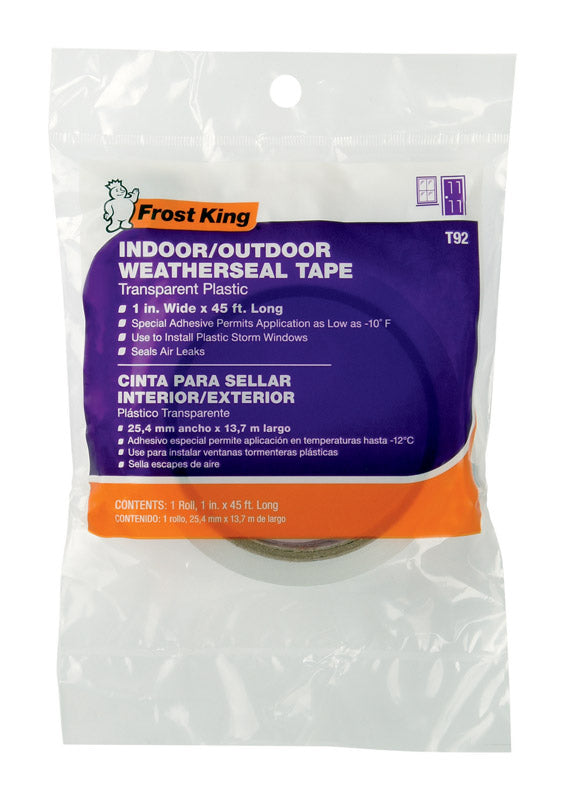 FROST KING - Frost King Clear Plastic Weather Seal For Doors and Windows 45 ft. L X 0.014 in.