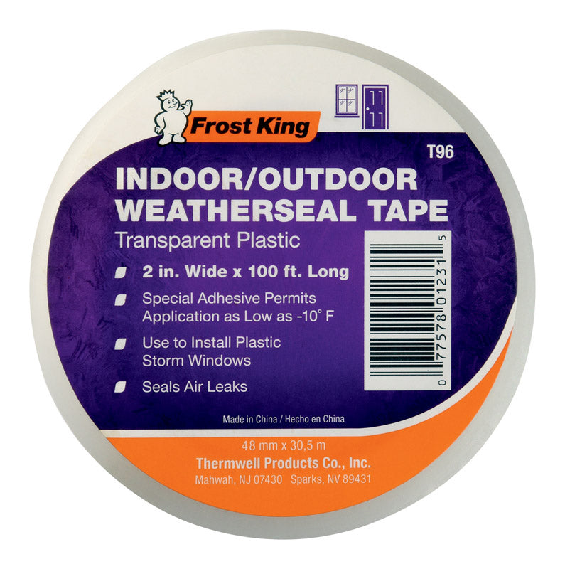 FROST KING - Frost King Clear Indoor and Outdoor Weatherseal Tape 2 in. W X 1200 in. L