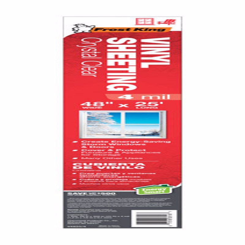 FROST KING - Frost King Clear Vinyl Sheeting Roll For Doors and Windows 25 ft. L X 4 in. [V4825/4A]