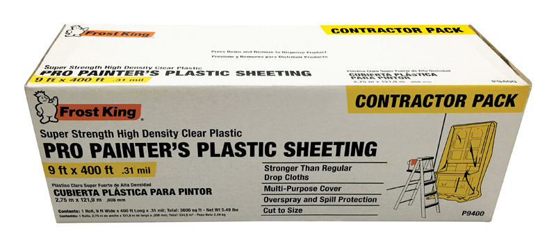 FROST KING - Frost King Clear Polyethylene Sheeting Roll For Multi-Purpose 400 ft. L X 0.31 in.