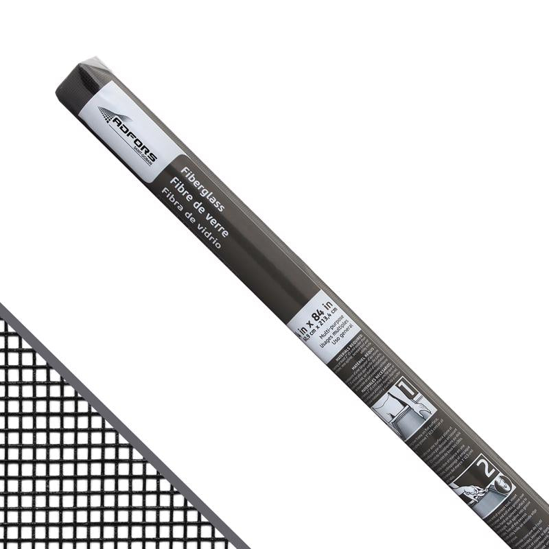 SAINT-GOBAIN ADFORS - Saint-Gobain ADFORS 24 in. W X 7 ft. L Charcoal Fiberglass Insect Screen Cloth