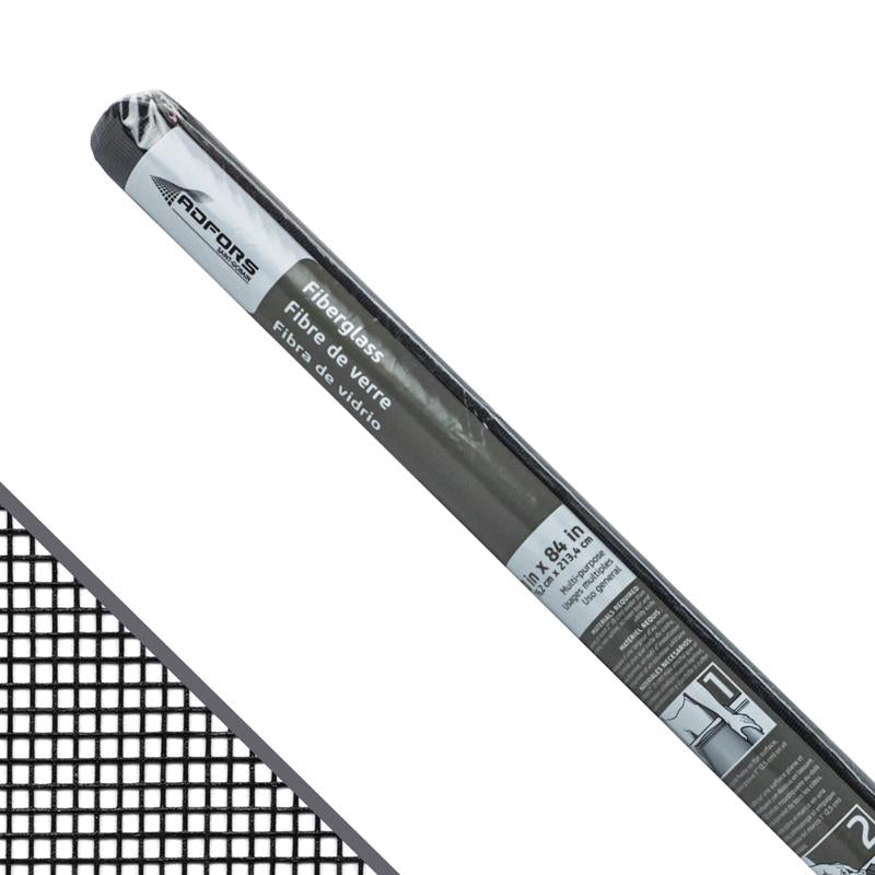 SAINT-GOBAIN ADFORS - Saint-Gobain ADFORS 30 in. W X 7 ft. L Charcoal Fiberglass Insect Screen Cloth