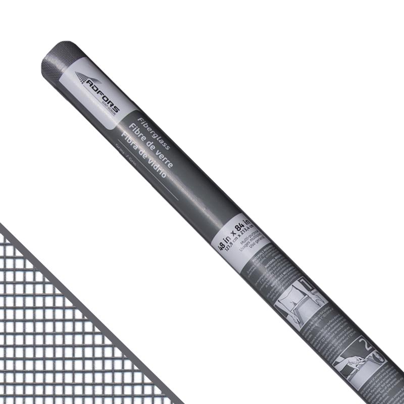 SAINT-GOBAIN ADFORS - Saint-Gobain ADFORS 48 in. W X 7 ft. L Gray Fiberglass Insect Screen Cloth