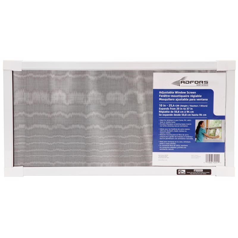 SAINT-GOBAIN ADFORS - Saint-Gobain ADFORS 20 37 in. W in. Fiberglass Adjustable Window Screen - Case of 6 [FSP8555-U]