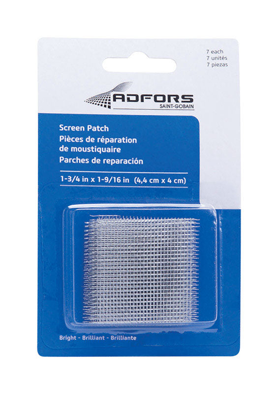 SAINT-GOBAIN ADFORS - Saint-Gobain ADFORS 1-3/4 in. W X 1-9/16 in. L Silver Aluminum Screen Patch