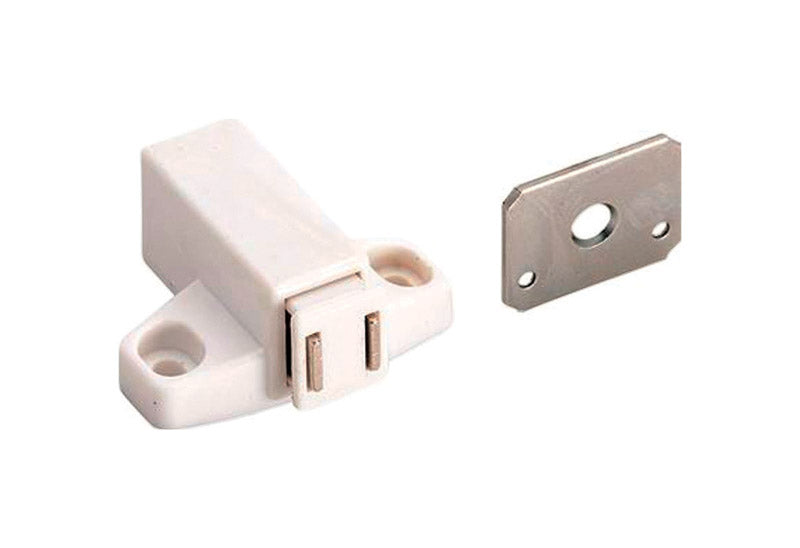 AMEROCK - Amerock 2 in. W X 1-11/16 in. L White Steel Touch Latch 1 pk