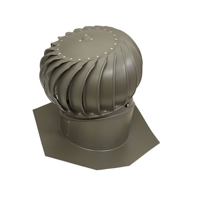AIR VENT - Air Vent Air Hawk 18.4 in. H X 12 in. D Weatherwood Aluminum Turbine and Base