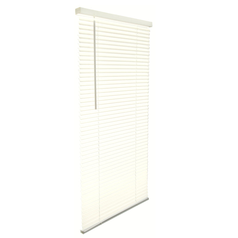 LIVING ACCENTS - Living Accents Vinyl 1 in. Blinds 31 in. W X 64 in. H Alabaster Cordless