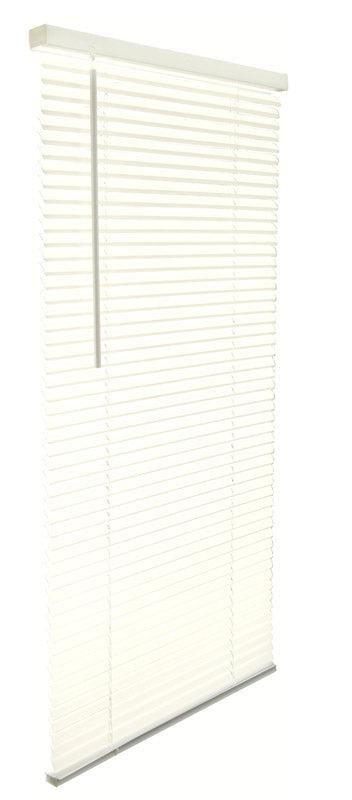 LIVING ACCENTS - Living Accents Vinyl 1 in. Blinds 35 in. W X 72 in. H Alabaster Cordless