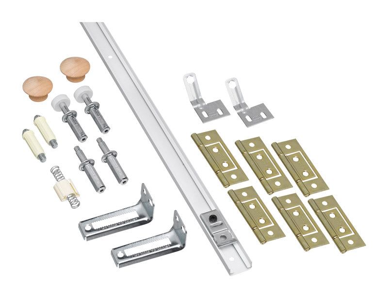 NATIONAL HARDWARE - National Hardware White Steel Folding Door Hardware Set 1 pk [N343-749]