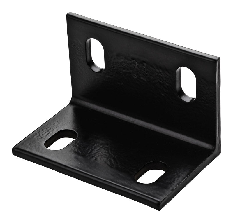 NATIONAL HARDWARE - National Hardware 3 in. H X 4.6 in. W X 0.25 in. D Black Structural Steel Inside/Outside Wide Corner