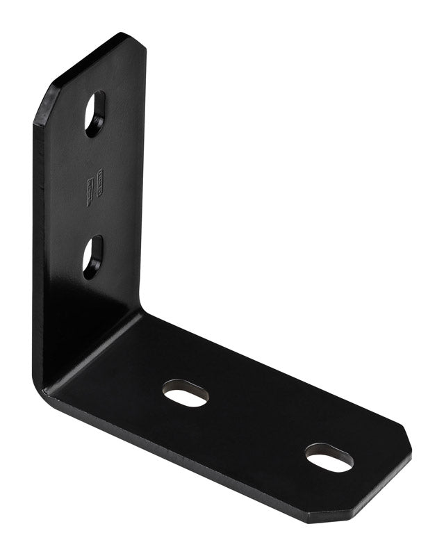 NATIONAL HARDWARE - National Hardware 6.25 in. H X 3 in. W X 0.25 in. D Black Carbon Steel Inside/Outside Corner Brace