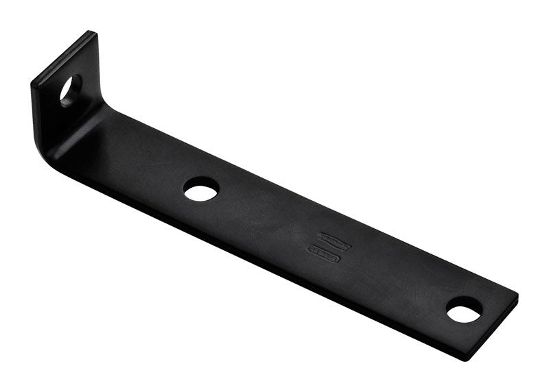 NATIONAL HARDWARE - National Hardware 7.5 in. H X 1.5 in. W X 0.188 in. D Black Carbon Steel Inside Offset Leg Corner Br