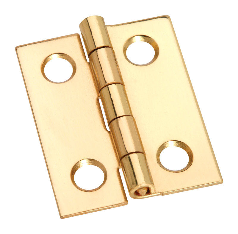 NATIONAL HARDWARE - National Hardware 13/16 in. W X 1 in. L Brass Cabinet Hinge 4 pk