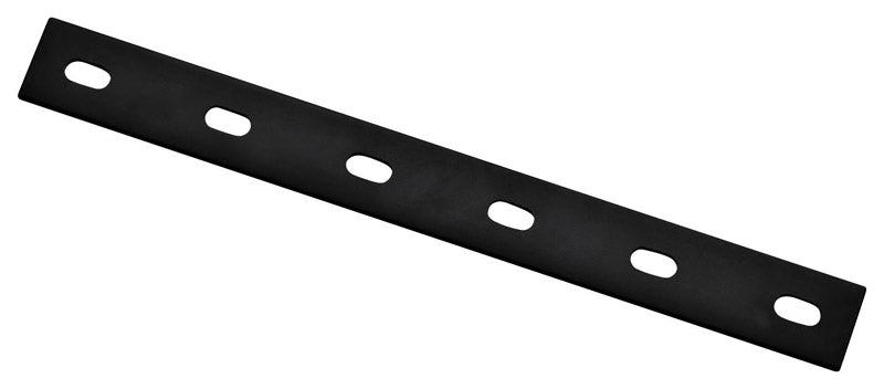 NATIONAL HARDWARE - National Hardware 14 in. H X 1/8 in. W X 1.5 in. L Black Carbon Steel Mending Plate