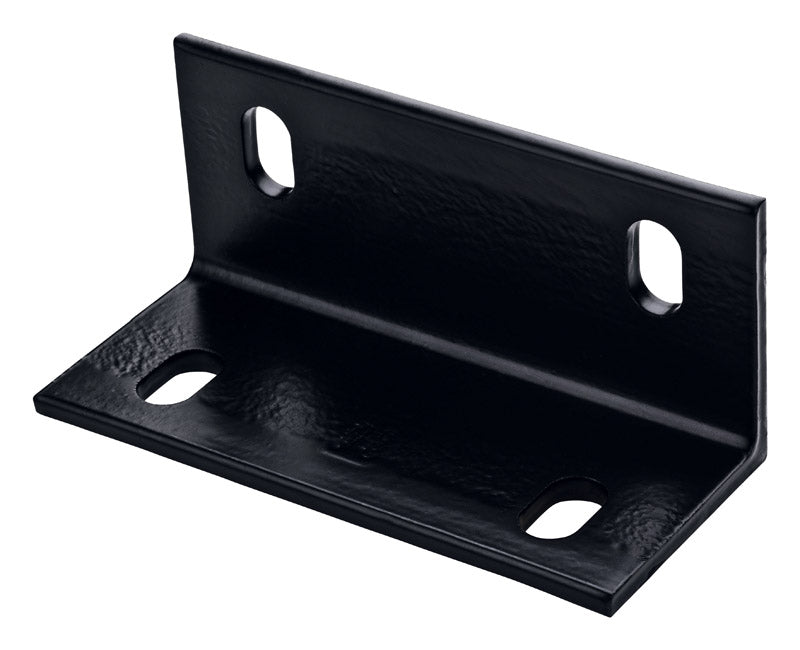 NATIONAL HARDWARE - National Hardware 3 in. H X 6.6 in. W X 0.25 in. D Black Structural Steel Inside/Outside Wide Corner - Case of 5
